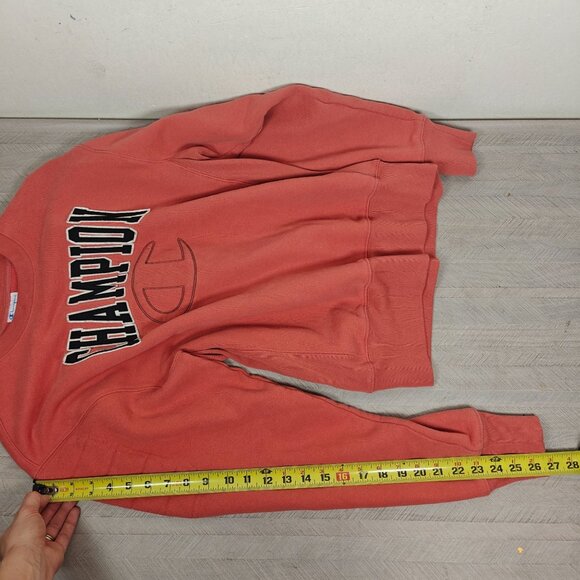 Vintage Champion Reverse Weave Medium Sweatshirt Side Gusset Large Spell Out - Picture 6 of 7